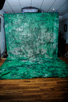 Green/white/black 10x16 Fantasy Cloth from Backdrop outlet (woven paper) $10