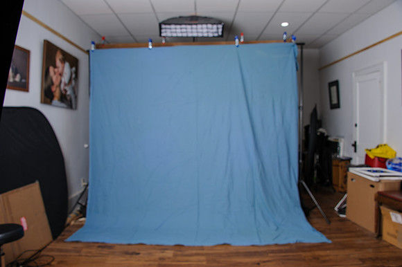 Columbia Blue Cloth  10x10-- $20