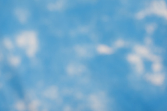 Additional view, shown slightly blurred--Sky Blue & White 10x10 or 10x12 $20